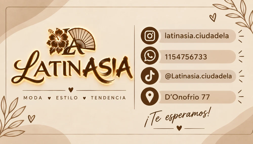 Latinasia indumentaria y accesorios